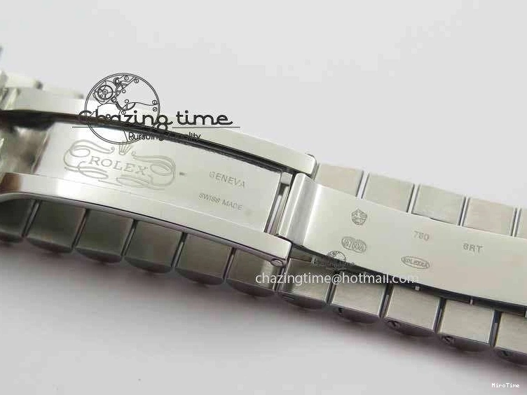 MiroTime 1218 Stylish Day Date 40mm SS BP Maker Best Edition Diamond Bezel Ice Blue Dial On SS Bracelet ETA 3699